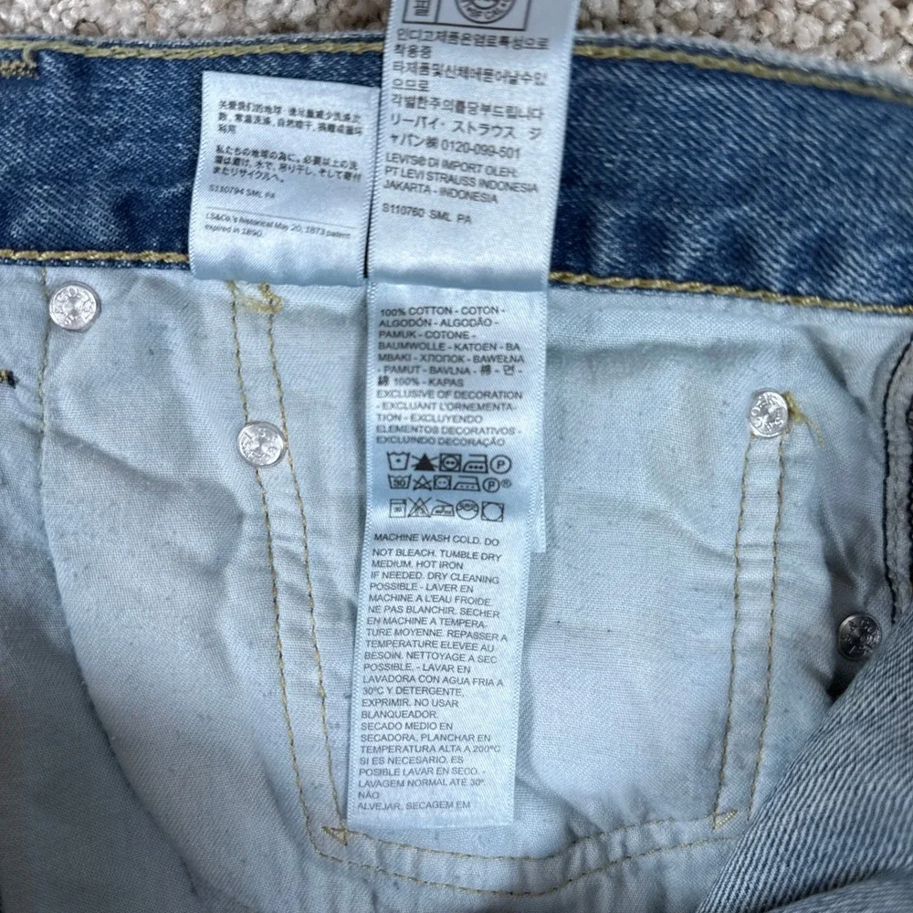 Levis‎ 505 Regular Fit Jeans Mens 38x30 Blue Medium Wash Straight Leg Denim